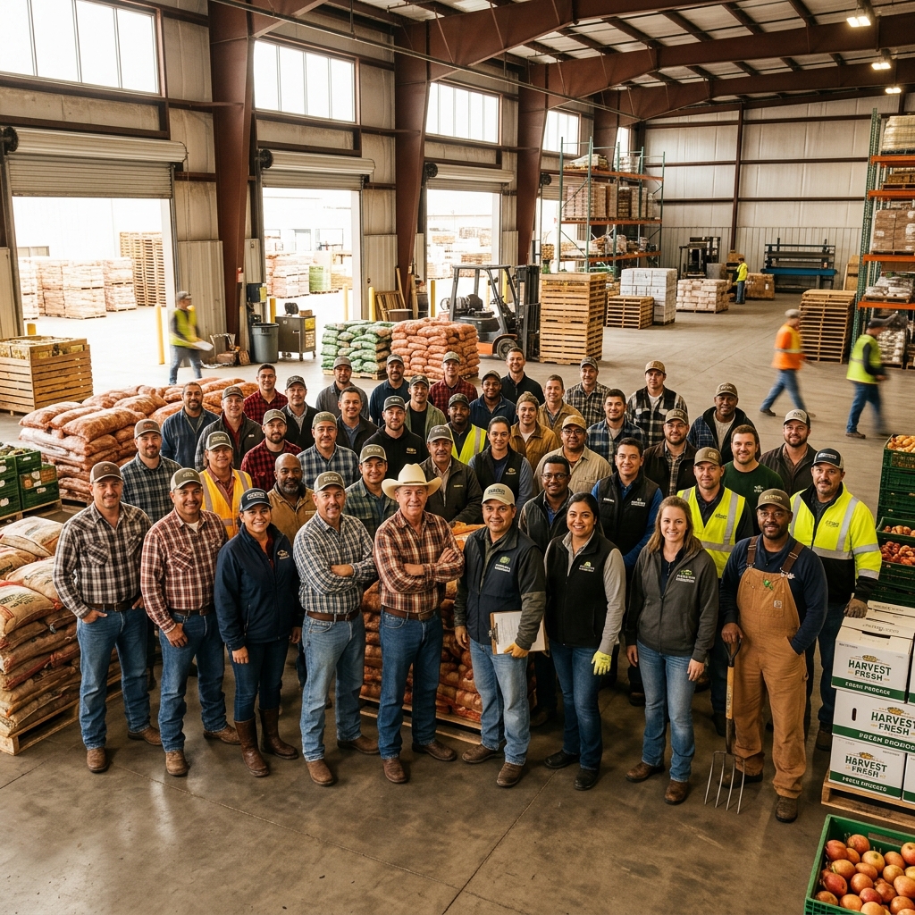 Our dedicated team and farmers